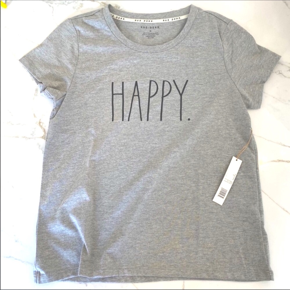 RAE DUNN NWT Happy T-Shirt